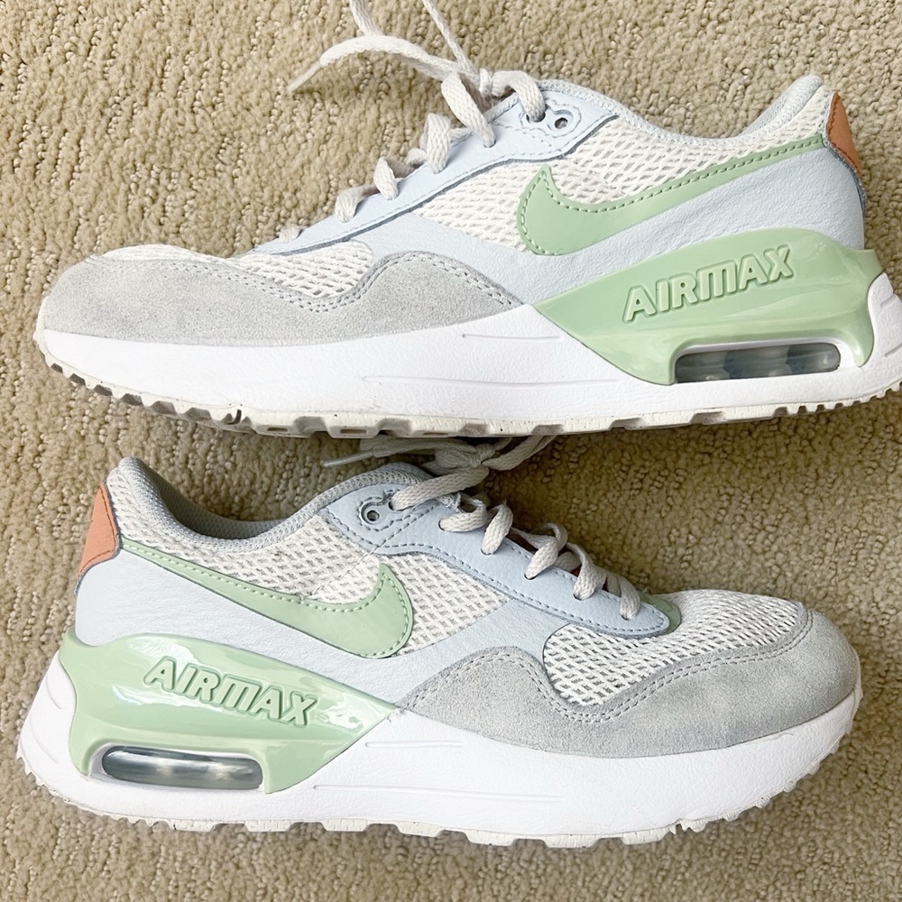 Nike Air Max SYSTM Big Kids Shoe(Phantom/Football Grey/Amber Brown/Honeydew)Sz 5